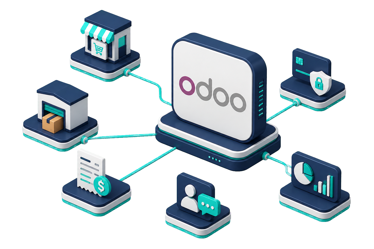 Integraciones empresariales conectadas con Odoo